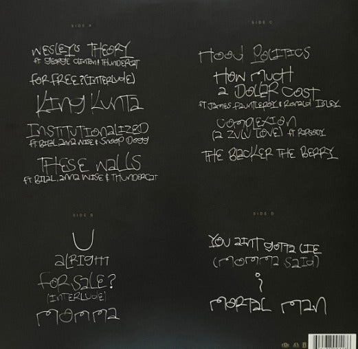Kendrick Lamar To Pimp A Butterfly Vinyl LP Alternate Artwork,