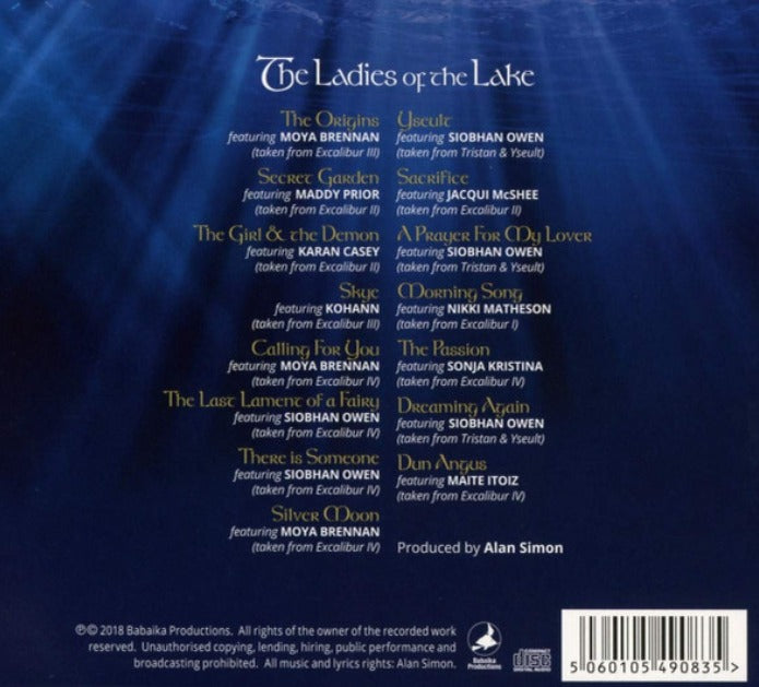 Alan Simon Excalibur (The Ladies Of The Lake) CD Album