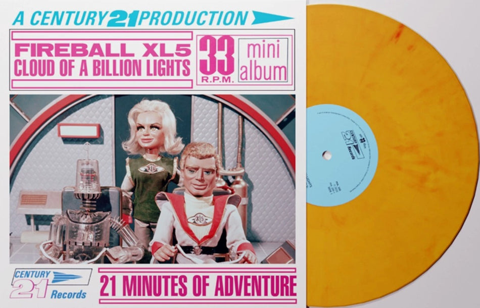 Gerry Anderson - Fireball XL5  Cloud of a Billion Lights 7" Vinyl EP Yellow