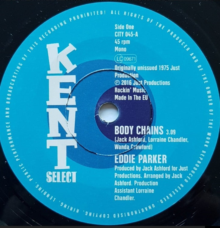Eddie Parker Body Chains / Push On Jesse Jackson 7" Vinyl