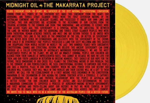 Midnight Oil The Makarrata Project Vinyl LP Yellow