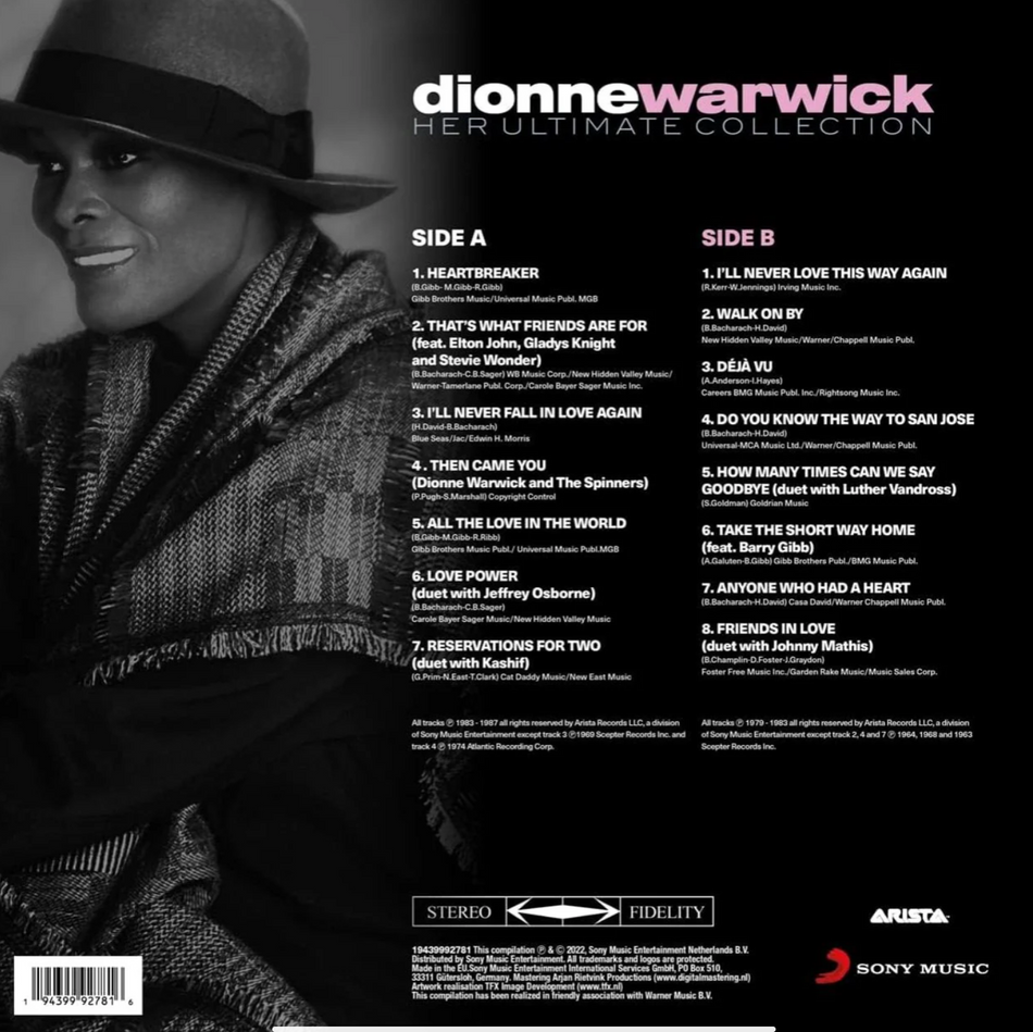 Dionne Warwick Her Ultimate Collection Vinyl LP