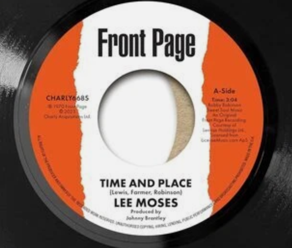 Lee Moses Time And Place 7" Vinyl