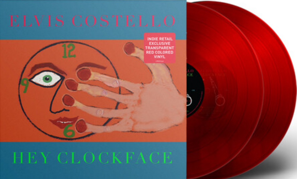 Elvis Costello Hey Clockface Vinyl LP Red