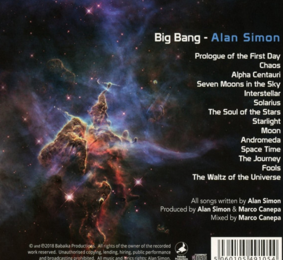 Alan Simon –  Big Bang CD Album
