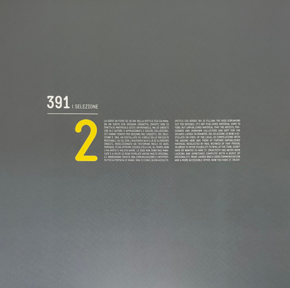391 | Selezione 2 Vinyl LP Compilation 80's Underground
