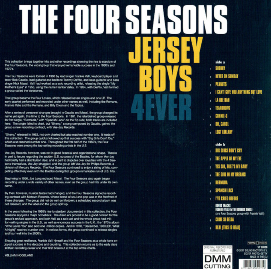 The Four Seasons – Jersey Boys 4ever Vinyl LP