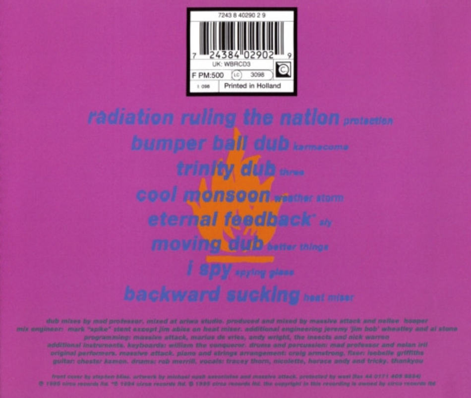 Massive Attack V Mad Professor No Protection CD Album