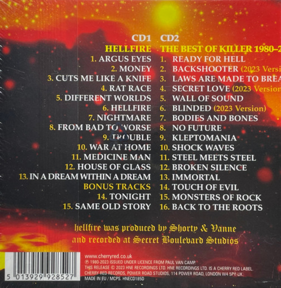 Killer Vol Hellfire CD compilation