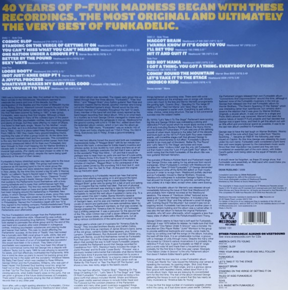 Funkadelic Standing On The Verge Of Getting It On Vinyl LP