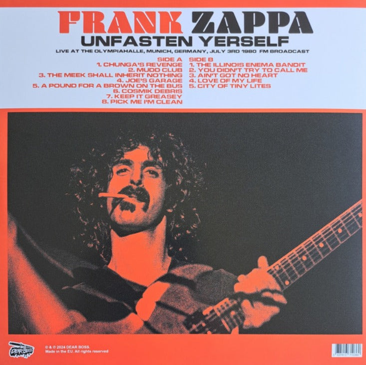 Frank Zappa Unfasten Yerself Vinyl LP