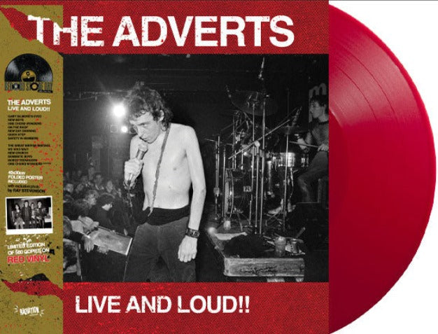 The Adverts – Live And Loud!!  Vinyl LP 2023 RSD Limited Red