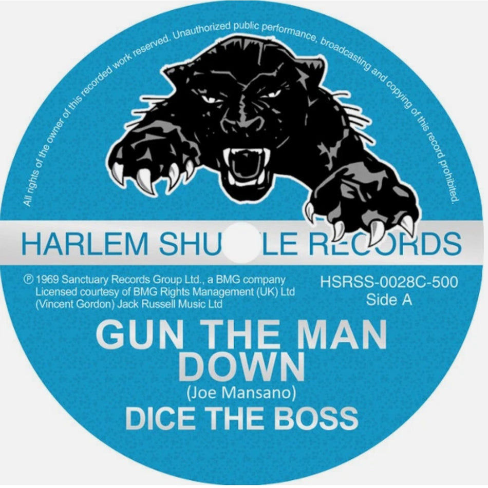Dice the Boss aka Pama Dice Gun the Man down / Your Boss DJ 7" Vinyl