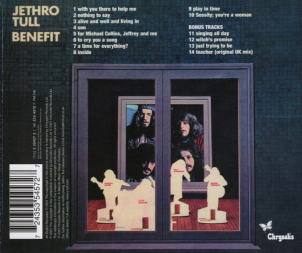 Jethro Tull Benefit CD Remastered Album with Bonus Tracks remastered