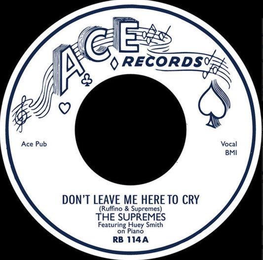 The Supremes Don't Leave Me Here To Cry Just For You And I 7" Vinyl
