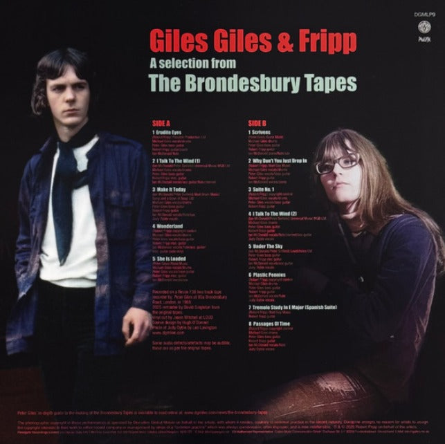 Giles Giles & Fripp A Selection From The Brondesbury Tapes Vinyl LP