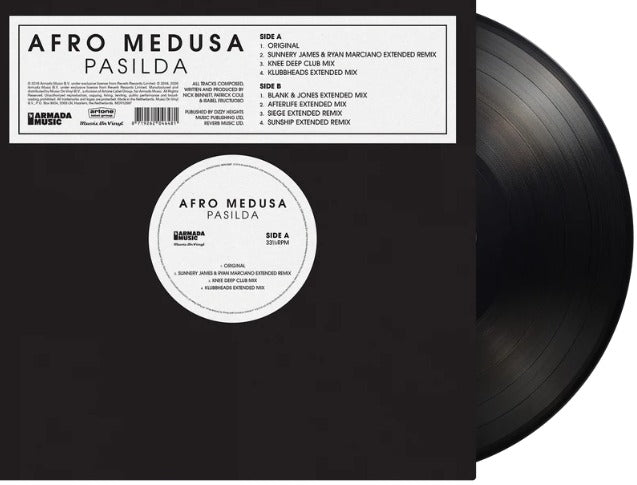 Afro Medusa / Pasilda (12" Black) Pre Order 18/09/2026