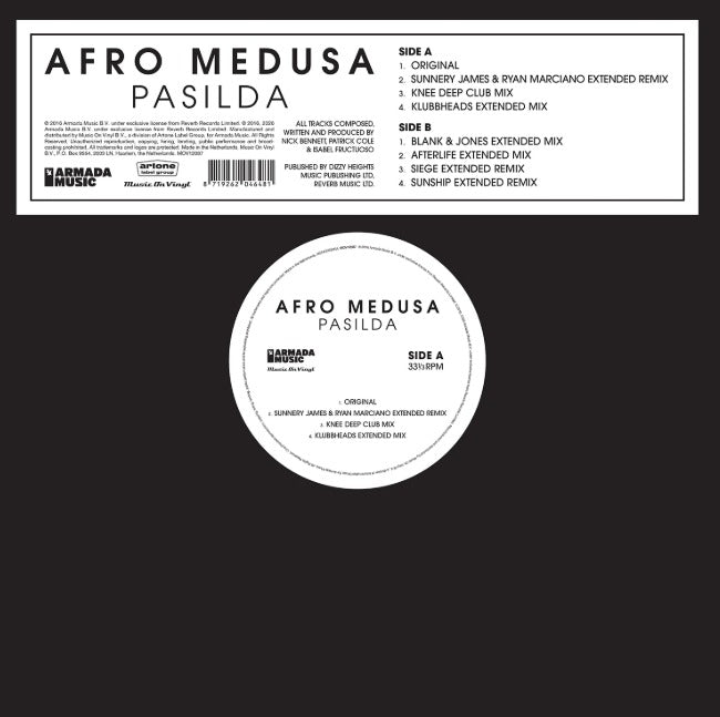 Afro Medusa / Pasilda (12" Black) Pre Order 18/09/2026