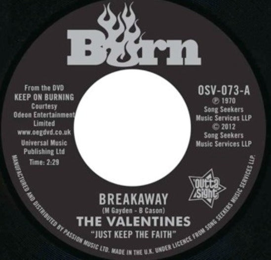 The Valentines / The Ohio Players  Breakaway / Love Slipped Through My Fingers 7"