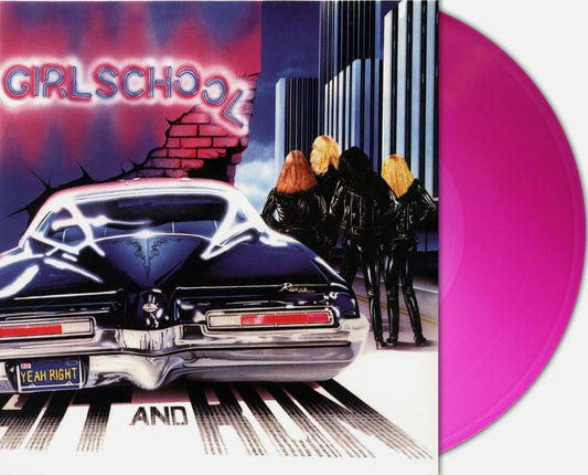 Girlschool Hit And Run Vinyl LP Pink