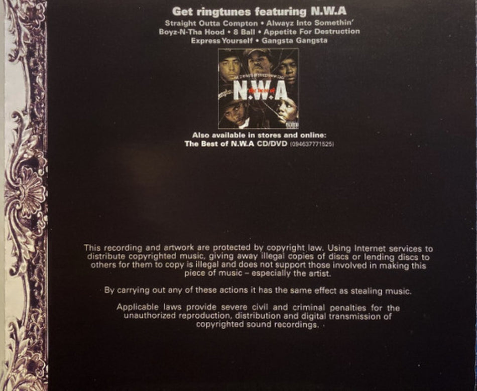 Straight Outta Compton 20th Anniversary Edition CD Album