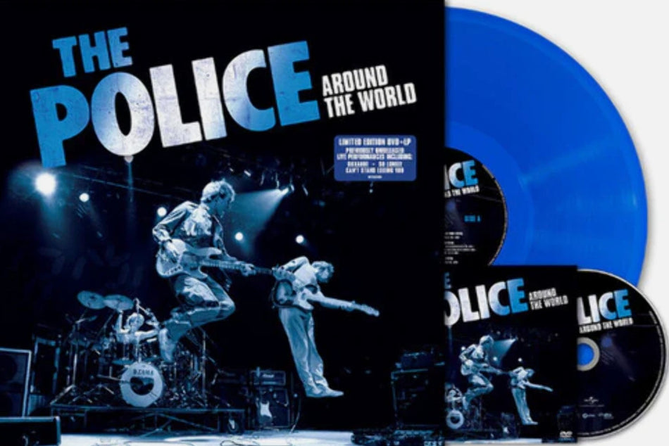 The Police Around The World Restored & Expanded LP Album vinyl record Blue +DVD