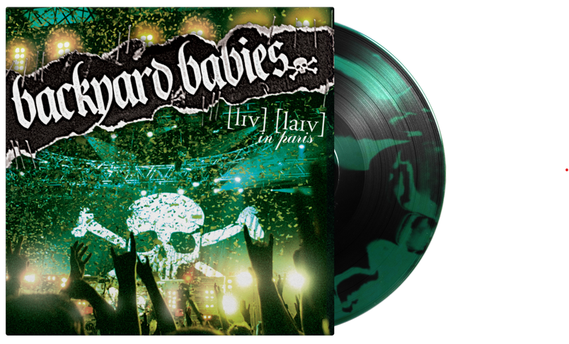 Backyard Babies / Live Live In Paris Vinyl LP Black & Green Inkspot Coloured) Pre Order 03/04/2026