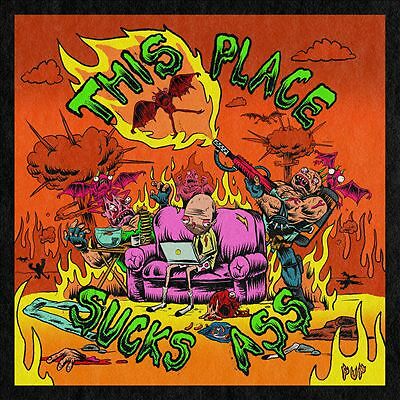 This Place Sucks Ass LP Album Vinyl Record limited Neon Orange Sealed Punk 2021